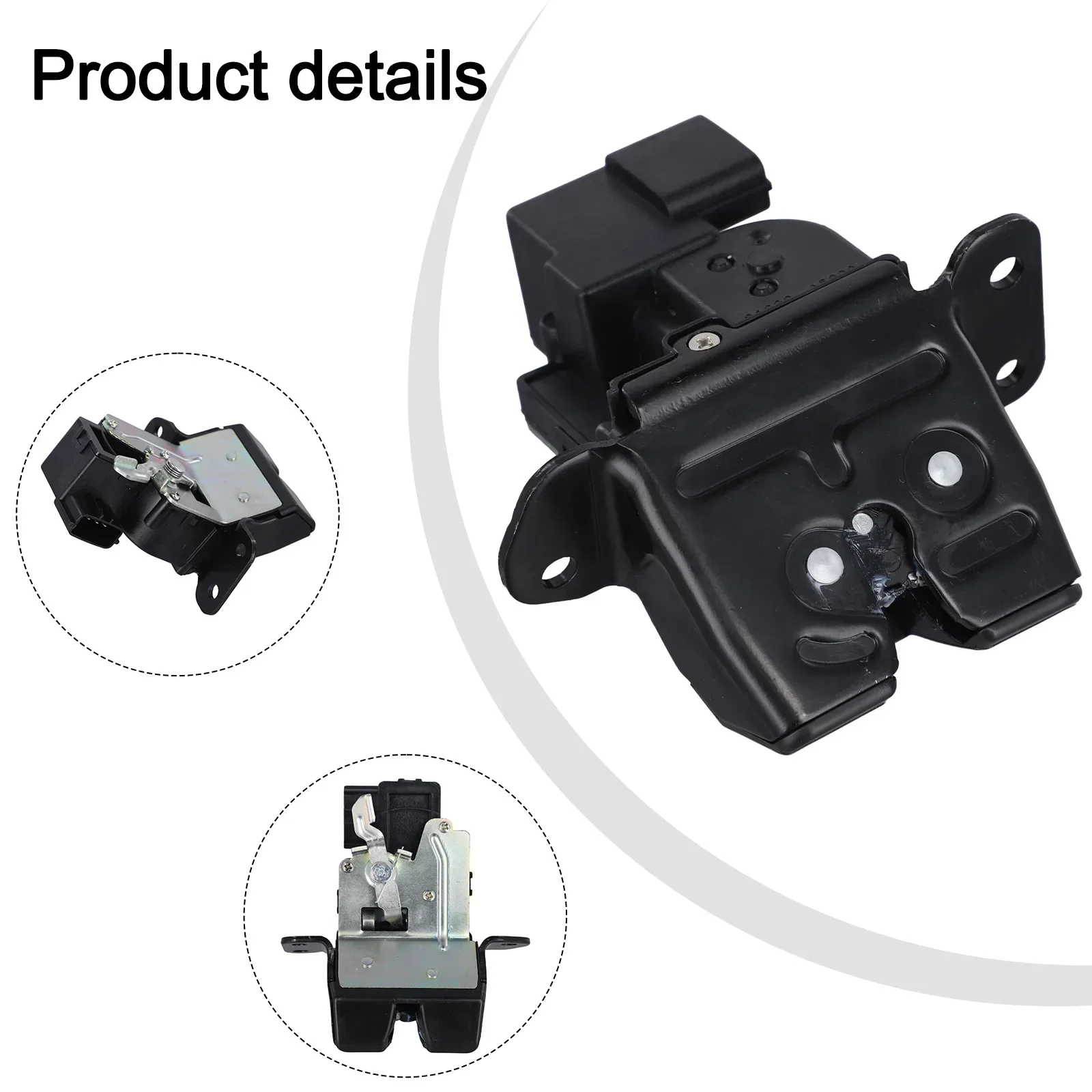 Vehicle Tailgate Lock 14*13*6cm 81230-A6000 Lock 81230A6000 Long-term Performance Robust Mechanism Secure Locking
