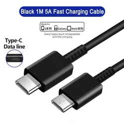 High - Speed 45W USB - C Wall Charger with Fast Charging and USB Type - C Cable - 1M Black TypeC Cable