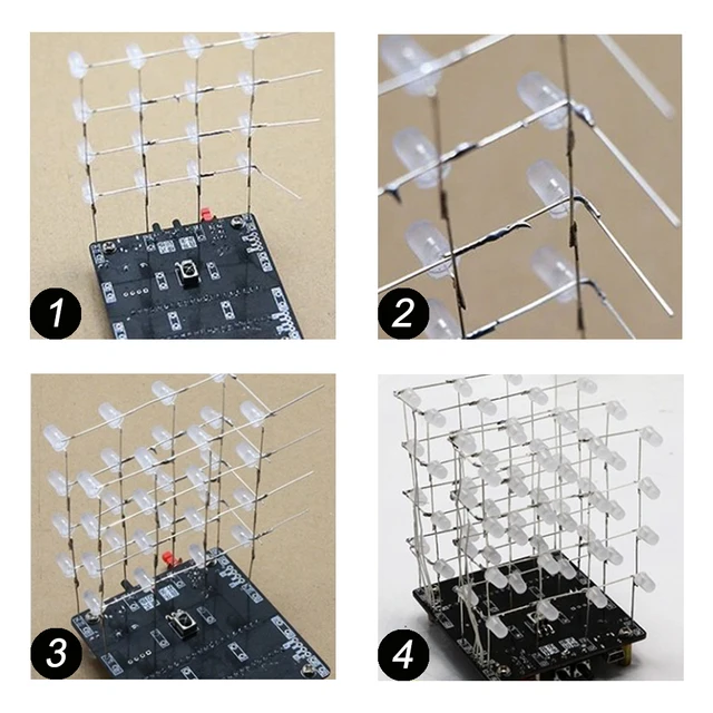 Kit d'Electronique LED, Kit d'Assemblage Electronique de Lumière RVB  Colorée avec Télécommande 3D Cube Kit d'Electronique de Bricolage à LED  pour Projet de Formation de Soudure Electronique : : Commerce,  Industrie et