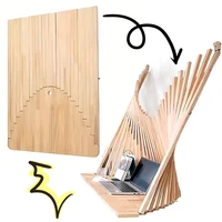 Folding Desk Wall Mounted Invisible Computer Table Fashionable Creative Hanging Wall Folding Table Computer Folding Table 1
