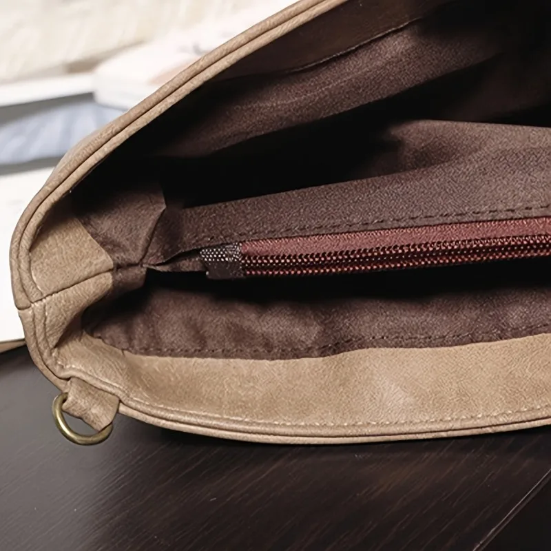 Elegant Vintage Clutch with Wristlet Envelope Handbag for Women Parties Weddings Solid Color Chic Single Shoulder Crossbody Bag