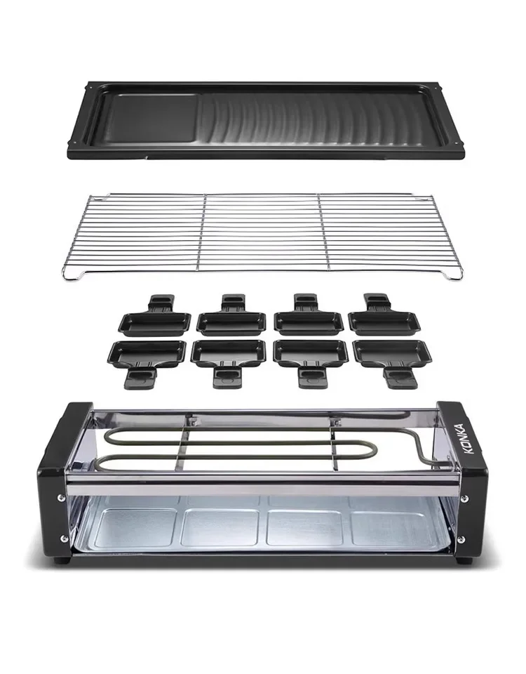 Description Picture 6 of item220V Low Smoke Electric Barbecue Machine for Household by Versatile Grill Pot and Skewering Device for Indoor Use