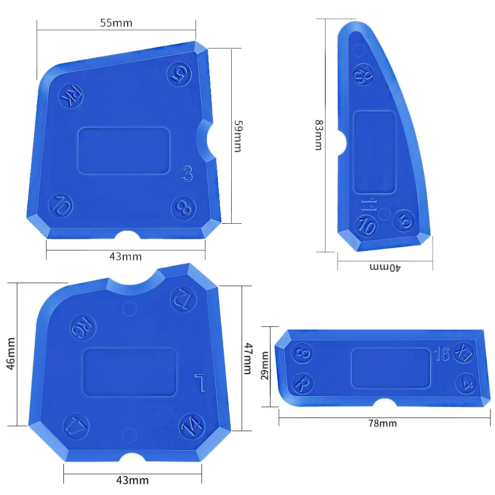 Silicone Caulking Tool Kit for Tile and Kitchen Construction