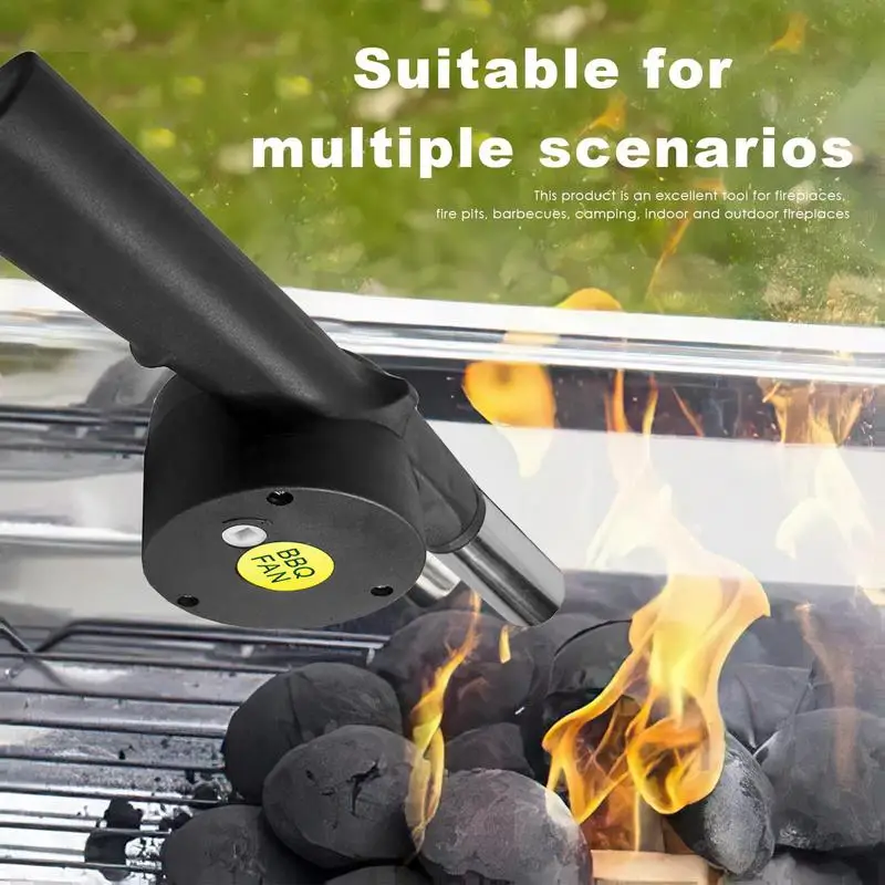 Hand Crank Blower Fire Blower Hand Crank Fan Billow For Fireplace BBQ  Portable Hand Blower For Indoor Outdoor Camping Fire Pit