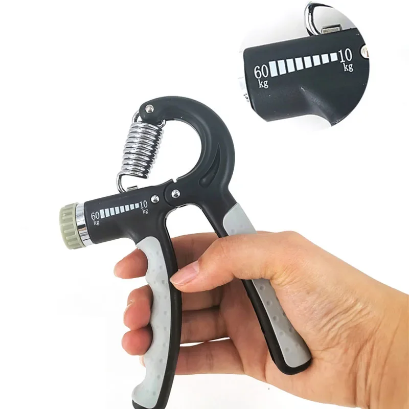 10-60Kg Adjustable Heavy Gripper Hand Strengthener Finger Trainer Finger Strength Trainer Forearm Exerciser Hand Grip Trainers Hand Grip Exerciser Hand Exerciser Hand Trainer Fitness Hand Exerciser Grip FatGrip Wrist Increase Strength Spring Finger Pinch Carpal Expander