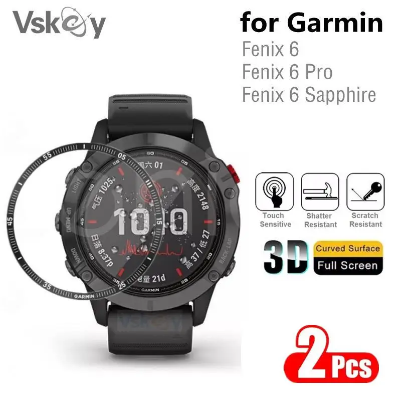 Мягкая защитная 3d-пленка для смарт-часов Garmin Fenix 6 Sapphire 6Pro 2 шт. |