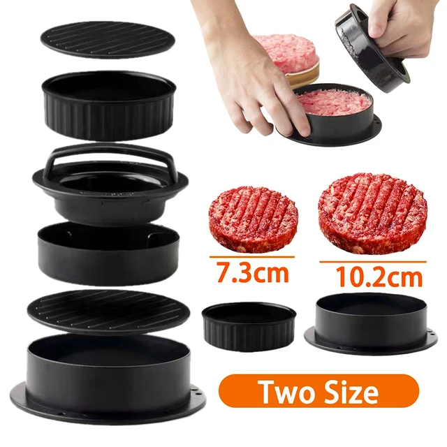 Prensa para hacer hamburguesas, molde para cortar carne picada, croquetas,  herramienta de cocina, accesorios para comedor, 12CM - AliExpress