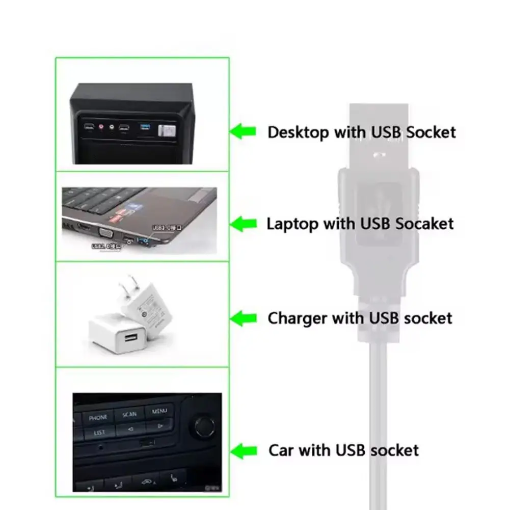 USB-DC 전원 케이블 5V 9V 12V 변환기(8개 교체 가능 팁 포함) 라우터, 모뎀, 스피커, 팬용 LED 충전 표시등
