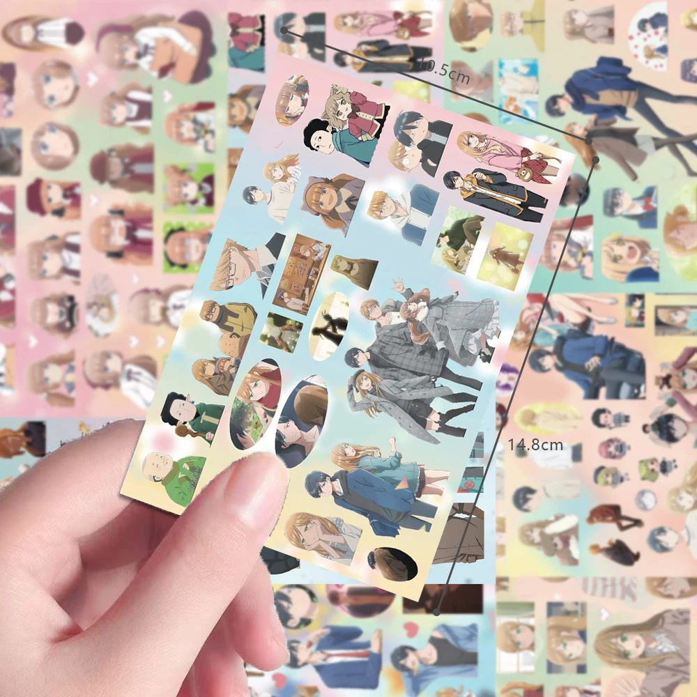 4/8장 야마다군과 함께한 나의 사랑 이야기 Lv999 스티커 야마다 아카네 애니메이션 스티커 스크랩북킹 노트북 벽 로맨틱 데칼
