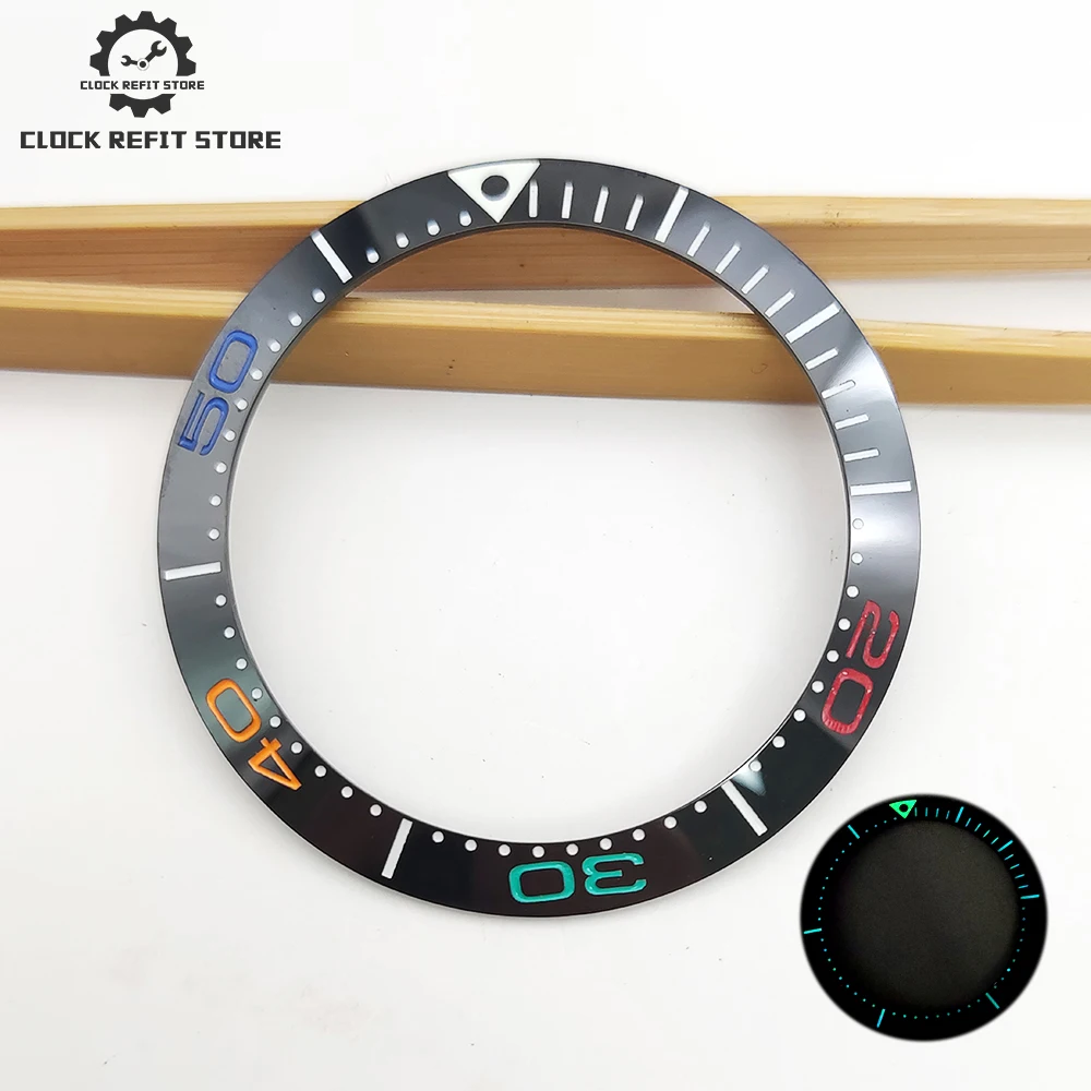 

Clock modification accessories 38MM ceramic bezel ultra bright luminous 40mm men's watch 30.5mm