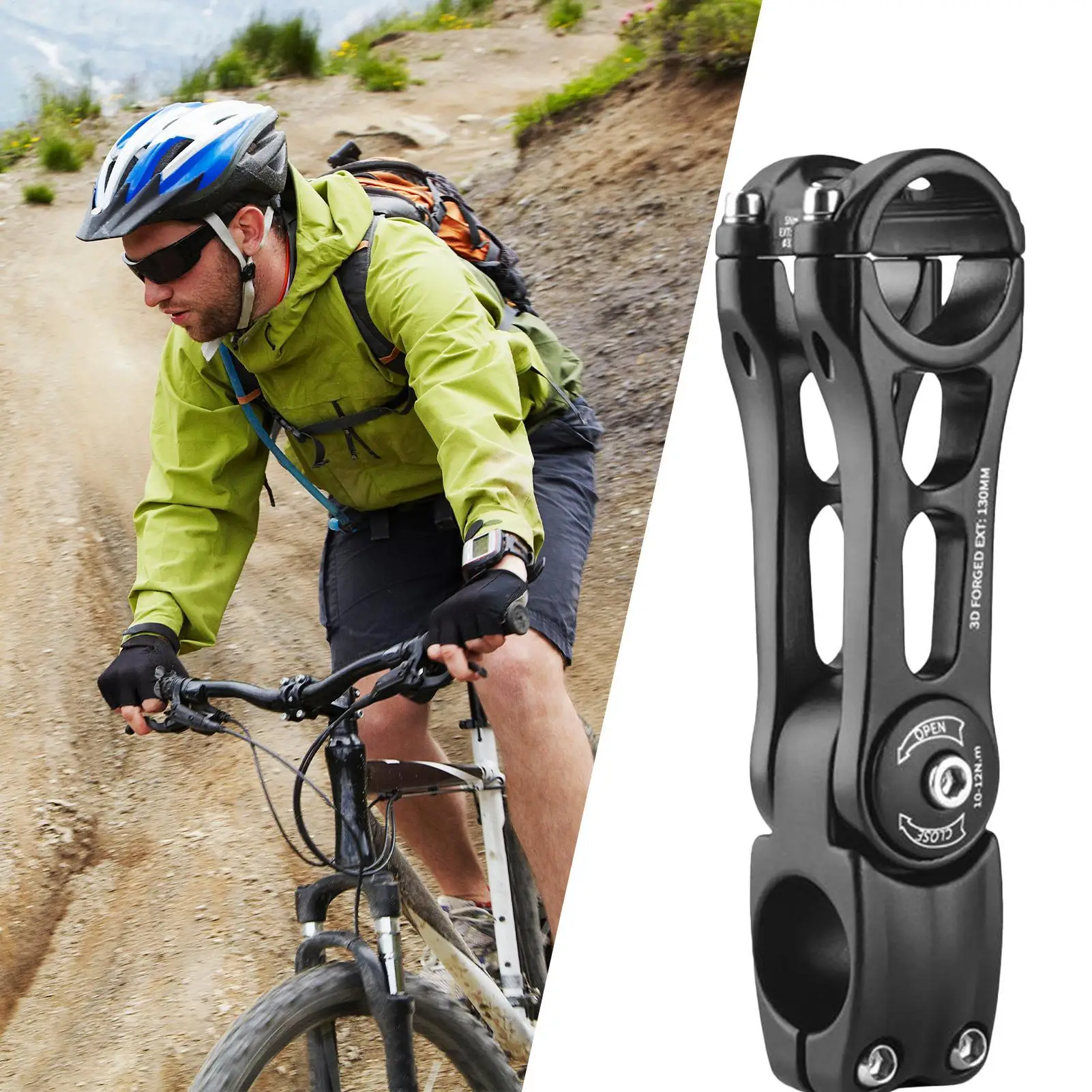 Bike Stem 31.8mm Bike Handlebar Stem Riser Lightweight Cycling Extender For City Commuting Fitness Training Trail Climbing Group