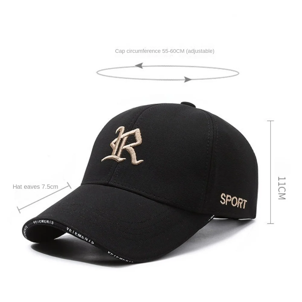 Trendy Embroidery Couple Baseball Cap Outing Anti-Sun Trucker Cap Casual Hip Hop Gorras Golf Cap Dad Hats 6
