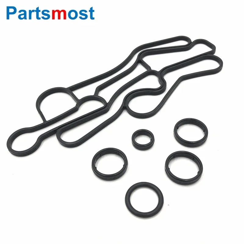 O'RING GASKET SET OIL COOLER LR013149 LR040738 LR061969 oil cooler kit oil cooler gasket for LAND ROVER DISCOVERY 4 RANGE ROVER SPORT 3.0 V6 LR013151 161 162