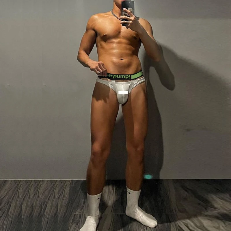 Sexy Men Briefs Modal Ice silk Comfort Men Underwear Low Waist U Pouch Soft Breathable Hip lift Fashion Underpants