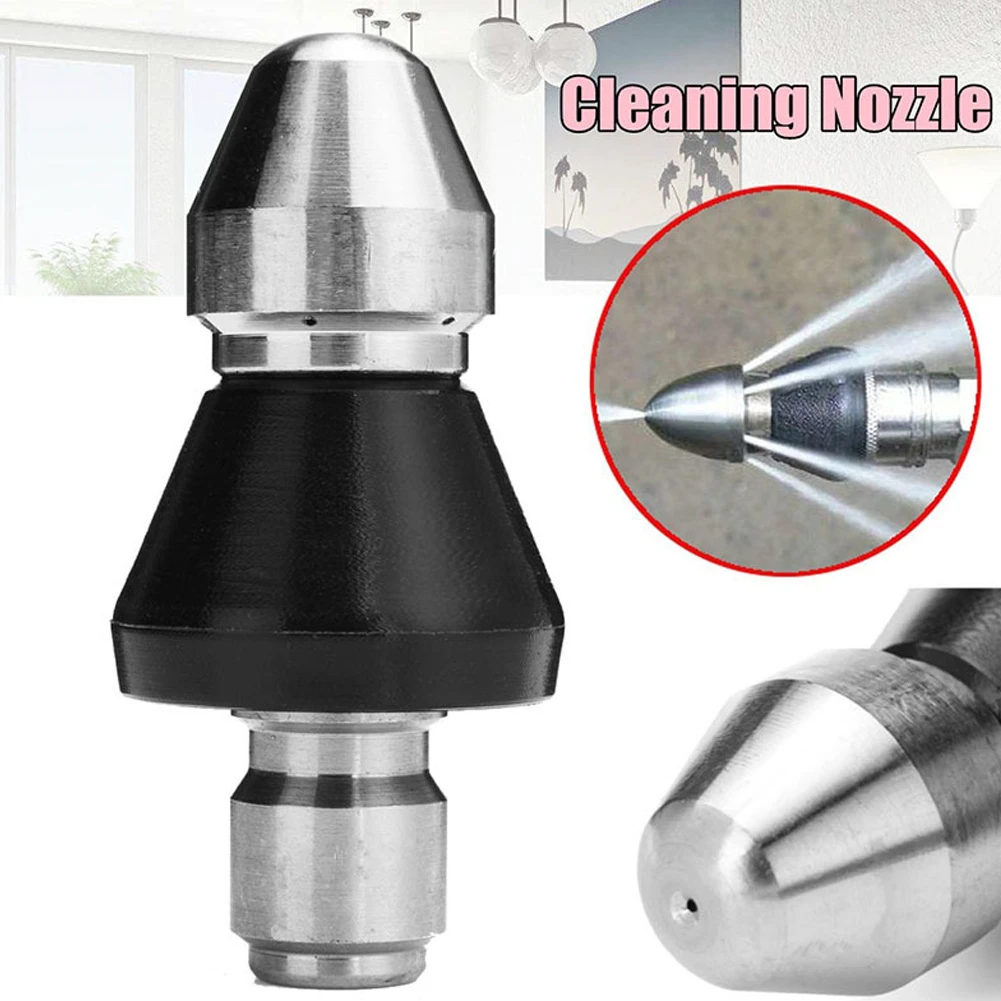 1/4 inch Quick High Pressure Washer Sewer Cleaner Nozzles Washing Machine Drain Pipe Dredging Cleaning Nozzle