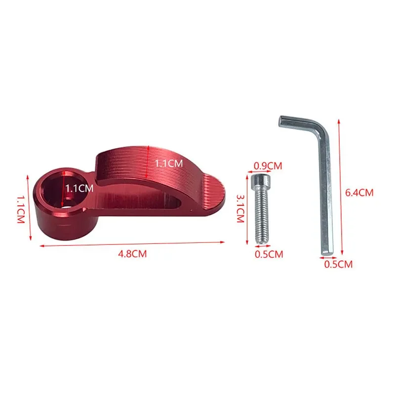 Universal Motorcycle Handlebar Hook Aluminium Alloy Helmet Holder Hook Single Hole For Dirt Bike Electric Scooter Storage