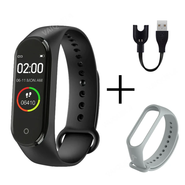 Hot M4 Men Women Smart High Quality New Label Belt Sports Blood Pressure Heart Rate Monitor Watch Waterproof Fitness reloj mujer show 1