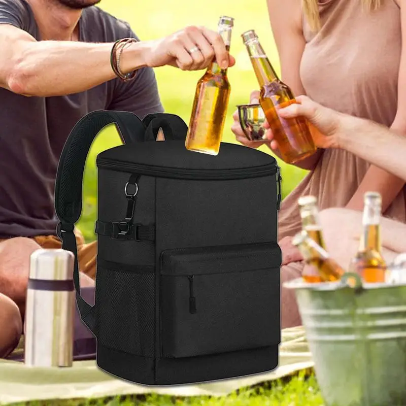 Insulated Backpack Cooling 30 Cans Leakproof Backpack Travel Bag Waterproof Thermal Bag Lightweight Ice Chest for Lunch Picnic