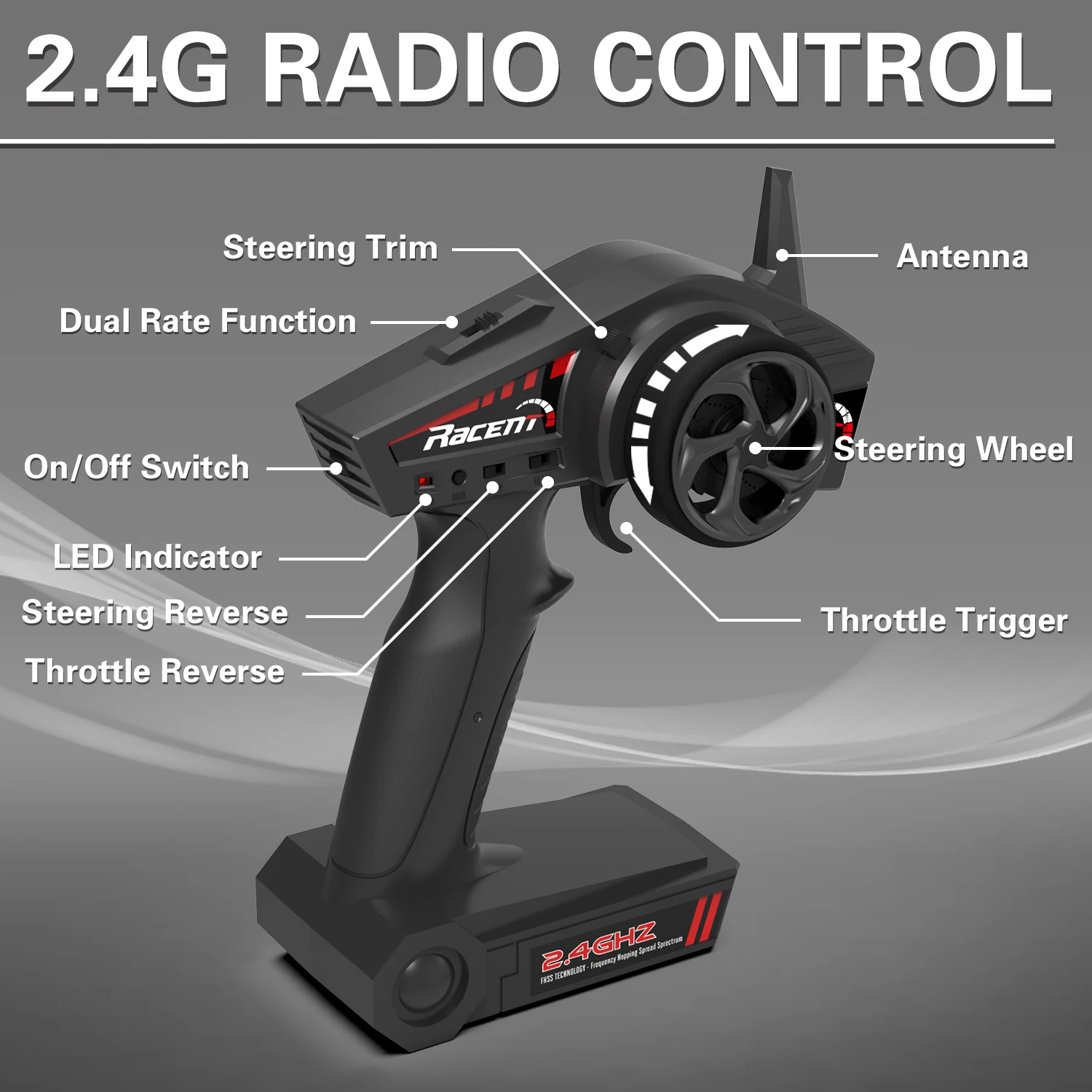 2.4Ghz RTR 원격 조종 보트, 자가 회복 기능 탑재, 고속, 어린이 선물용 (795-3 블랙)