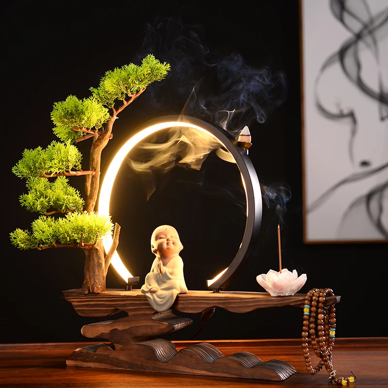 Ceramic Lotus Incense Burner Zen Garden Luxury Incense Holders Lamp