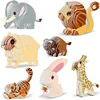 Animal Series 3D Paper Puzzle for Kids Dolphin Educational Montessori Toys Funny DIY Manual Assembly Three-dimensional Model Toy 5
