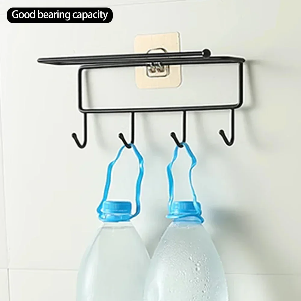 Wall Hook Storage Rack Replacement Self Adhesive Hooks No Drill Hanger Hook Organizer Puch Free Shelf Hooks 5pcs self adhesive hooks multifunctional hooks kitchen hook self adhesive wall hooks wall mounted basin hook home storage accessories