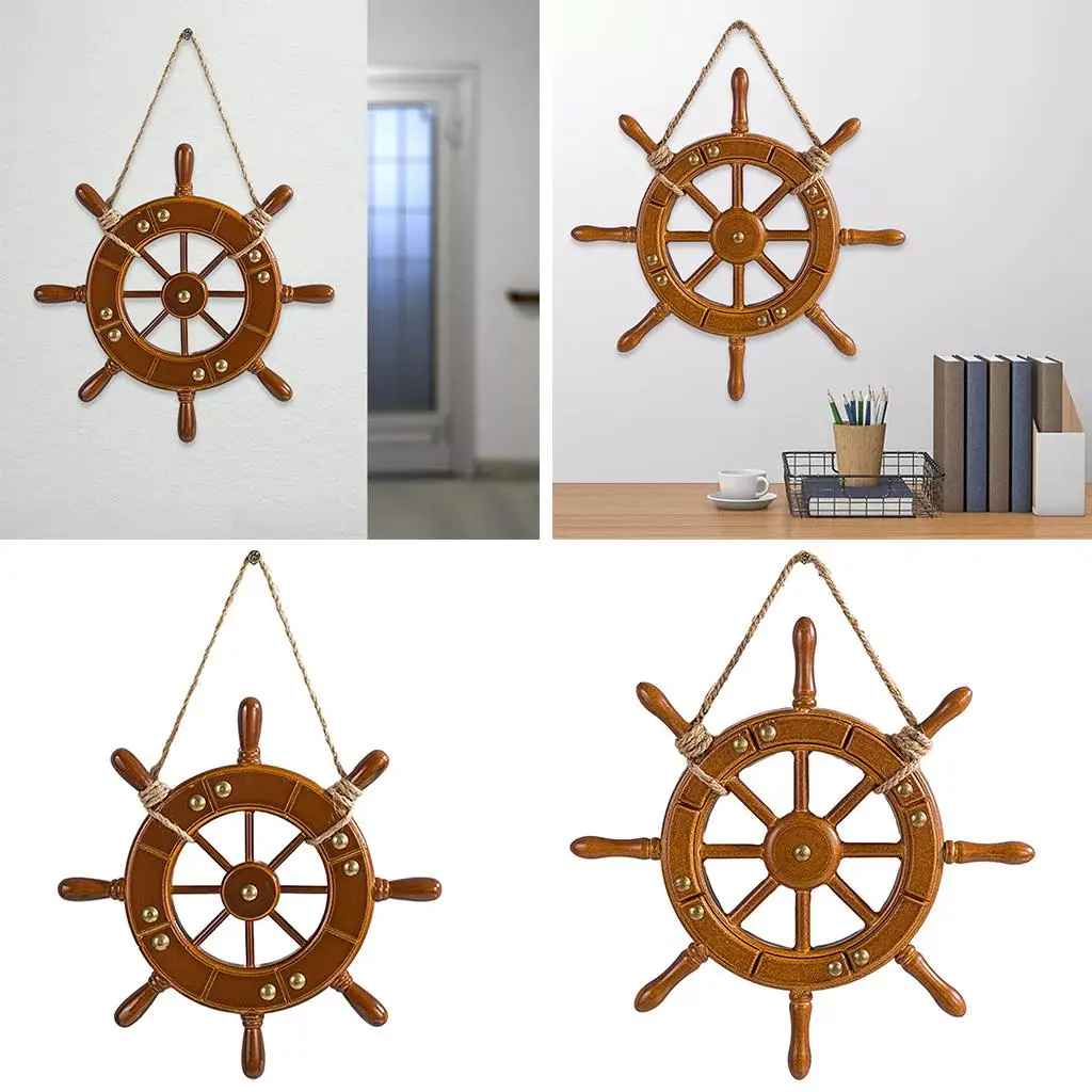 Ornements Artisanaux en Bois pour Bateau, Gouvernail Mural, Décoration  Nautique, Roue de Maison - AliExpress