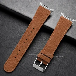 Premium Leather Watch Strap - Universal Fit - Galaxy Watch 9 40mm (Light Brown)