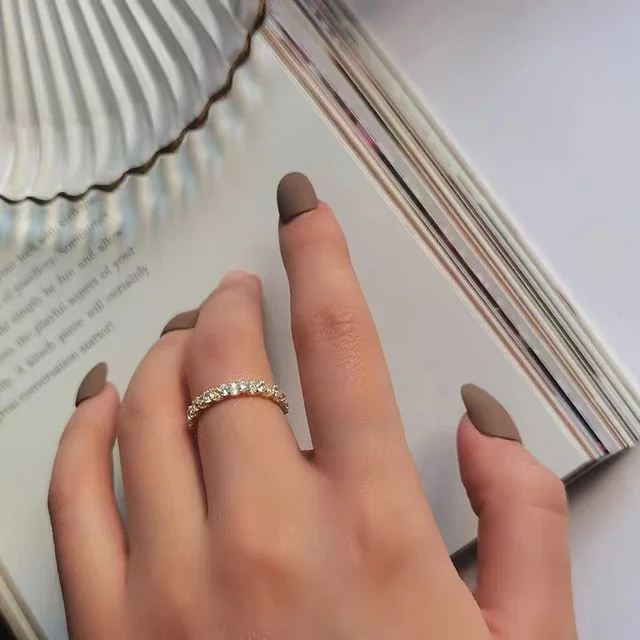 Lovers Eternity Finger Ring AAAAA 