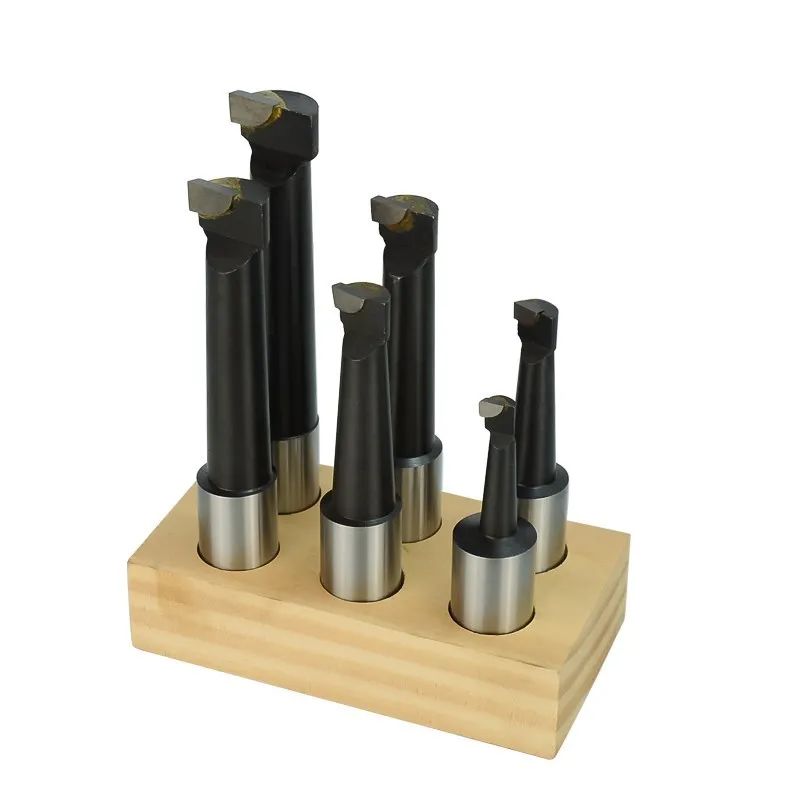 Hard Alloy Shank Carbide Tipped Bars Set 6pcs Boring Bar Set 25mm Shank Boring Head For Lathe Milling Durable