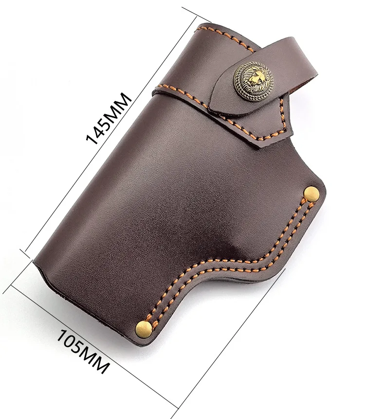 IWB Leather Holster, Genuine Leather Holster for Glock 17/19/23/26/27/29/30/32/33/36/38/39/42/43/43X/44-(EDC) Daily carrying