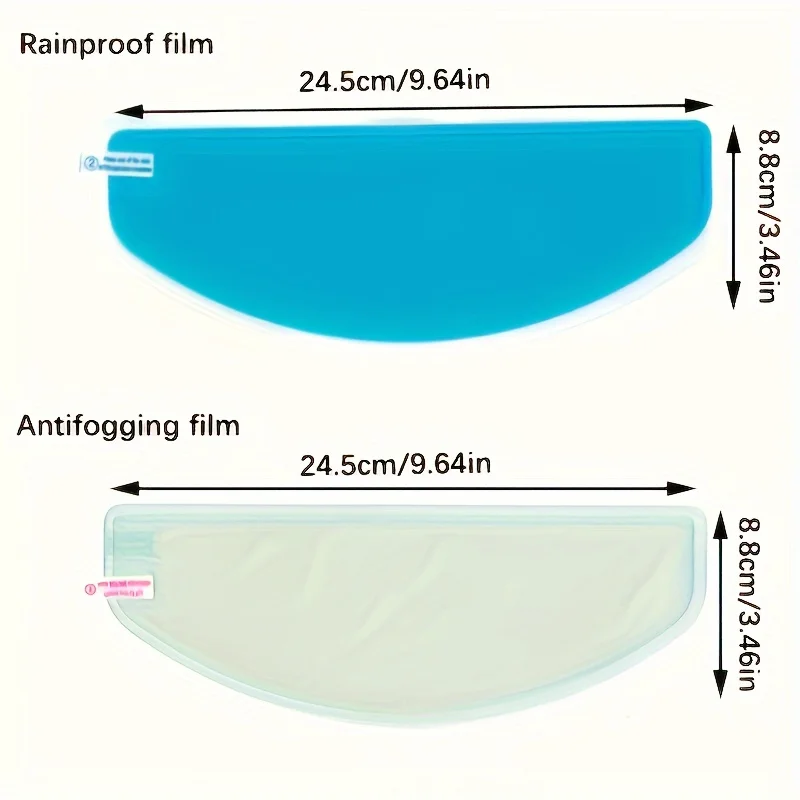 Motorcycle Helmet Clear Anti-Fog Rainproof Film Lens