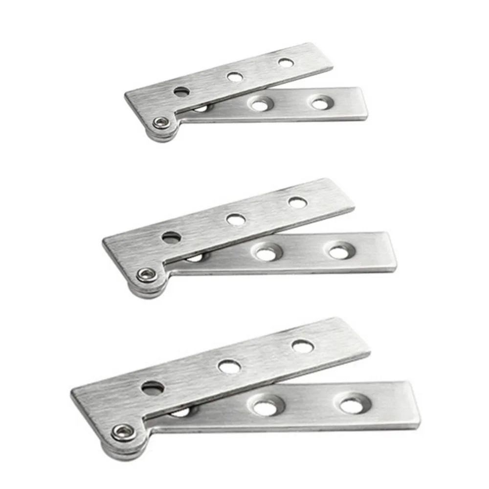 180 Degrees Rotation One Word Hing Doors Shaft Stainless Steel Chicken Mouth Lower Hinges Hardware for Window Wooden Cabinets