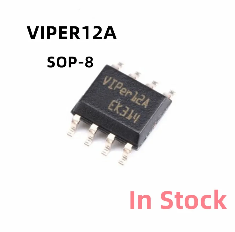 

10PCS/LOT VIPER12A VIPER12ASTR-E SOP-8 Power chip electromagnetic furnace management IC In Stock