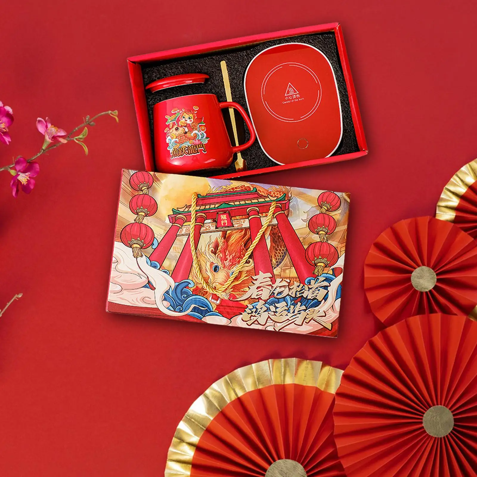 

Набор для подогрева кофе, кружка с подогревом для Дня Святого Валентина, фестиваля, домашнего визита и экспресс-доставки, соболезненные весенние праздники