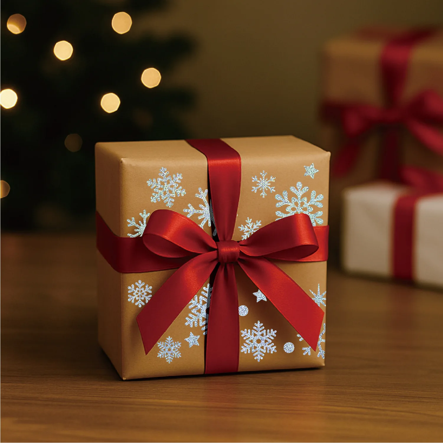 1/6 stücke Glitter Weihnachten Aufkleber Exquisite Glänzende Laser Schneeflocke Patches Geschenk Box Lebensmittel Tasche DIY Aufkleber Weihnachten Party Dekorationen – Detail 2