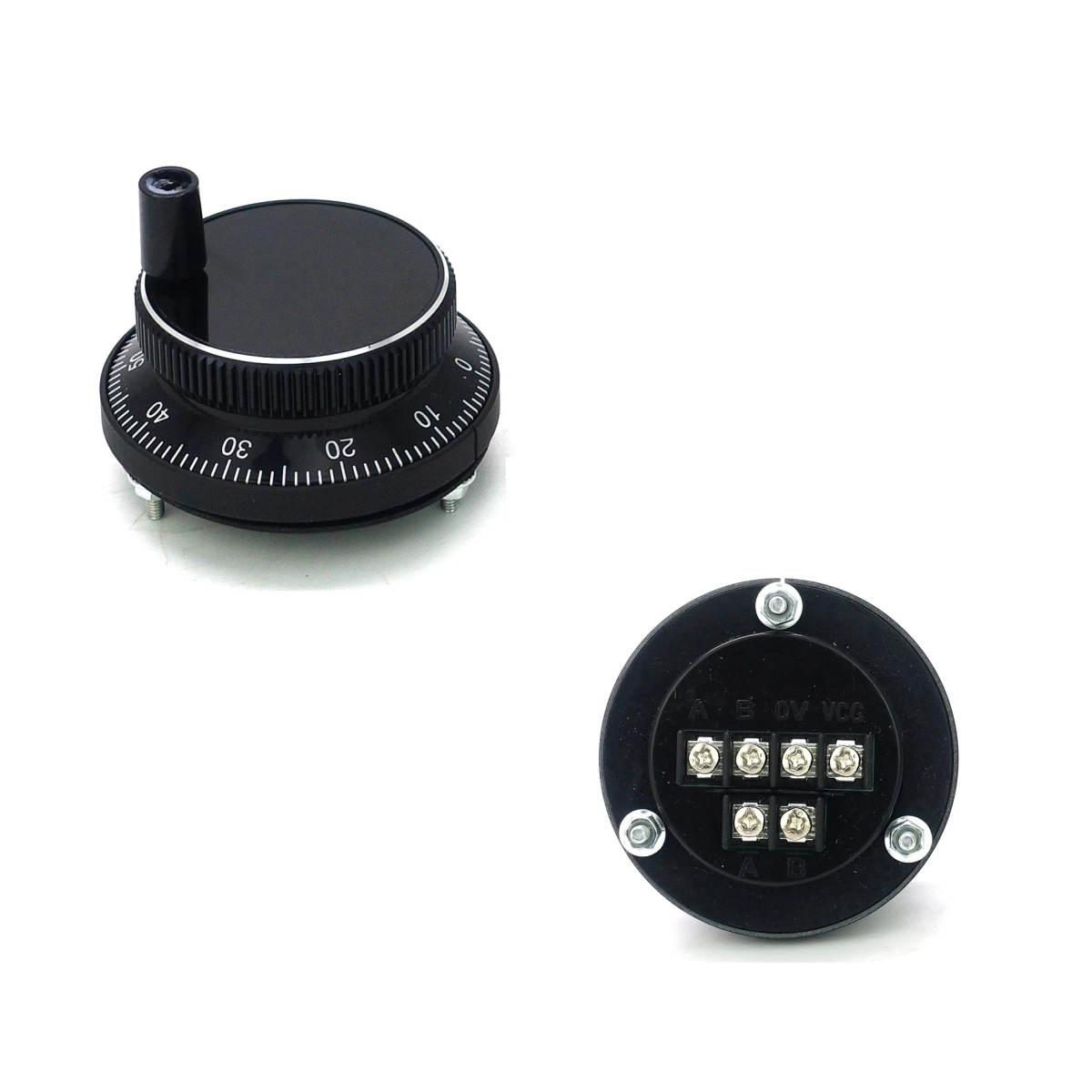 CNC Handwheel 60mm CNC Pulser Electronic Handwheel 5V 12V 24V 4 6 pin Pulse 25 100 Manual Generator Rotary Encoder TECNR