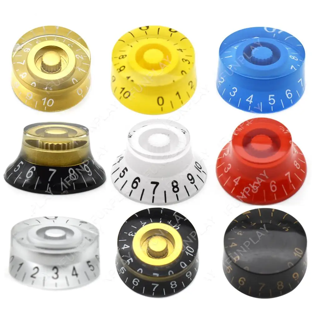 12pcs LP Guitar Knobs Straight Volume Tone Speed Control Knob for Guitar Replacement Electric Guitar Parts & Accessories