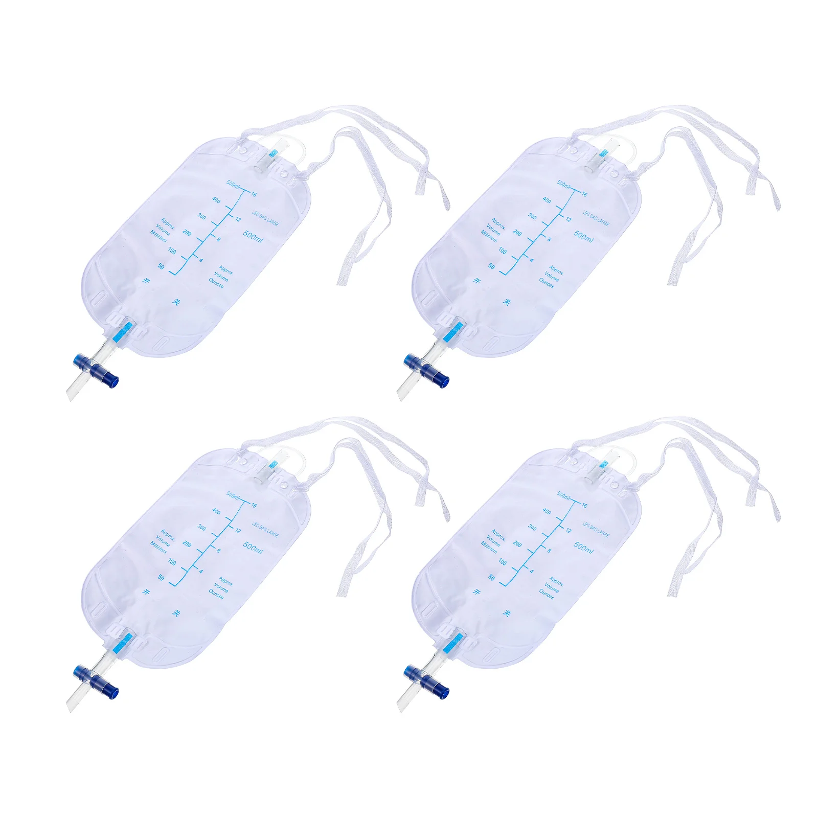 4 Pcs Leggings Urine Collection Bag Collector Drainage for Men Nursing Portable Pvc Elder Pee urine collection bag