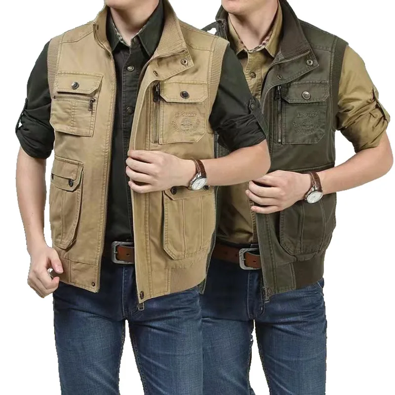 HighQualityclassicReportertravelVest100CottonmenCargo
