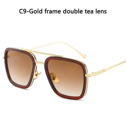 Luxury Vintage Steampunk Metal Sunglasses with UV400 Protection (SHOW AS PICTURE)