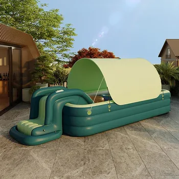 Piscina gonfiabile con tenda parasole per bambini Piscina per bambini impermeabile all'aperto con piscina per giochi d'acqua per bambini 1