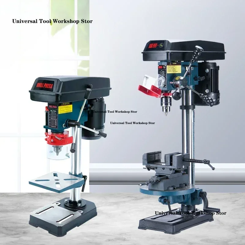 220V Multifunctional Small Milling Machine 16mm Industrial Grade High-precision Desktop 450W with 3-inch Flat Pliers Bench Drill 3