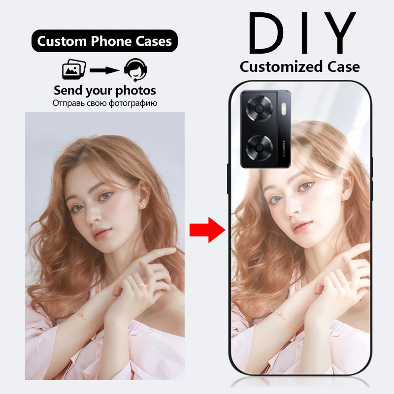 Customizable Silicone Photo Phone Case - Personalized Design Cover