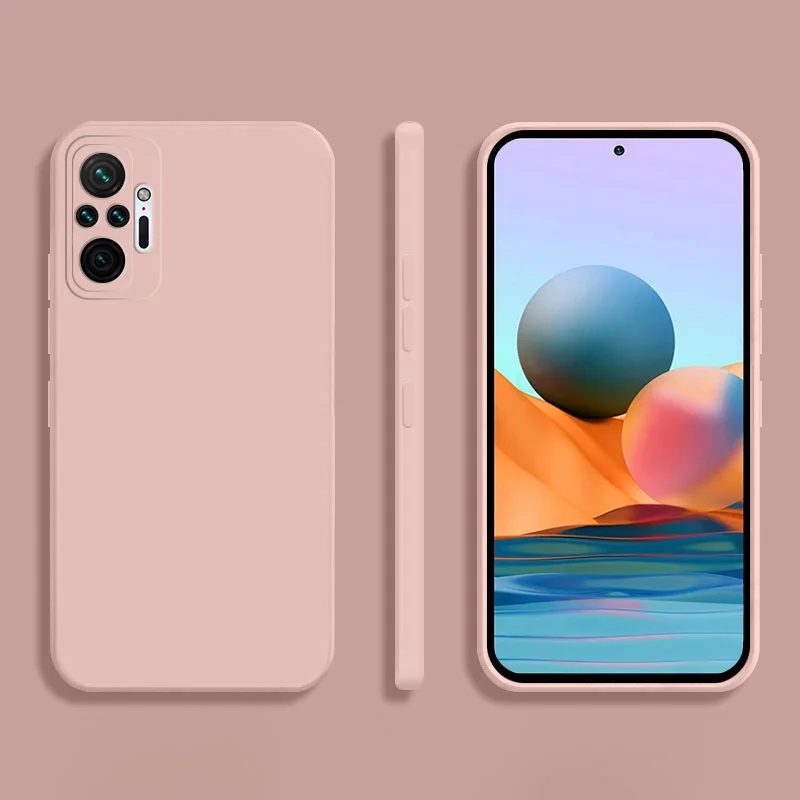 Luxury Square Liquid Silicone Phone Case - Premium Back Cover