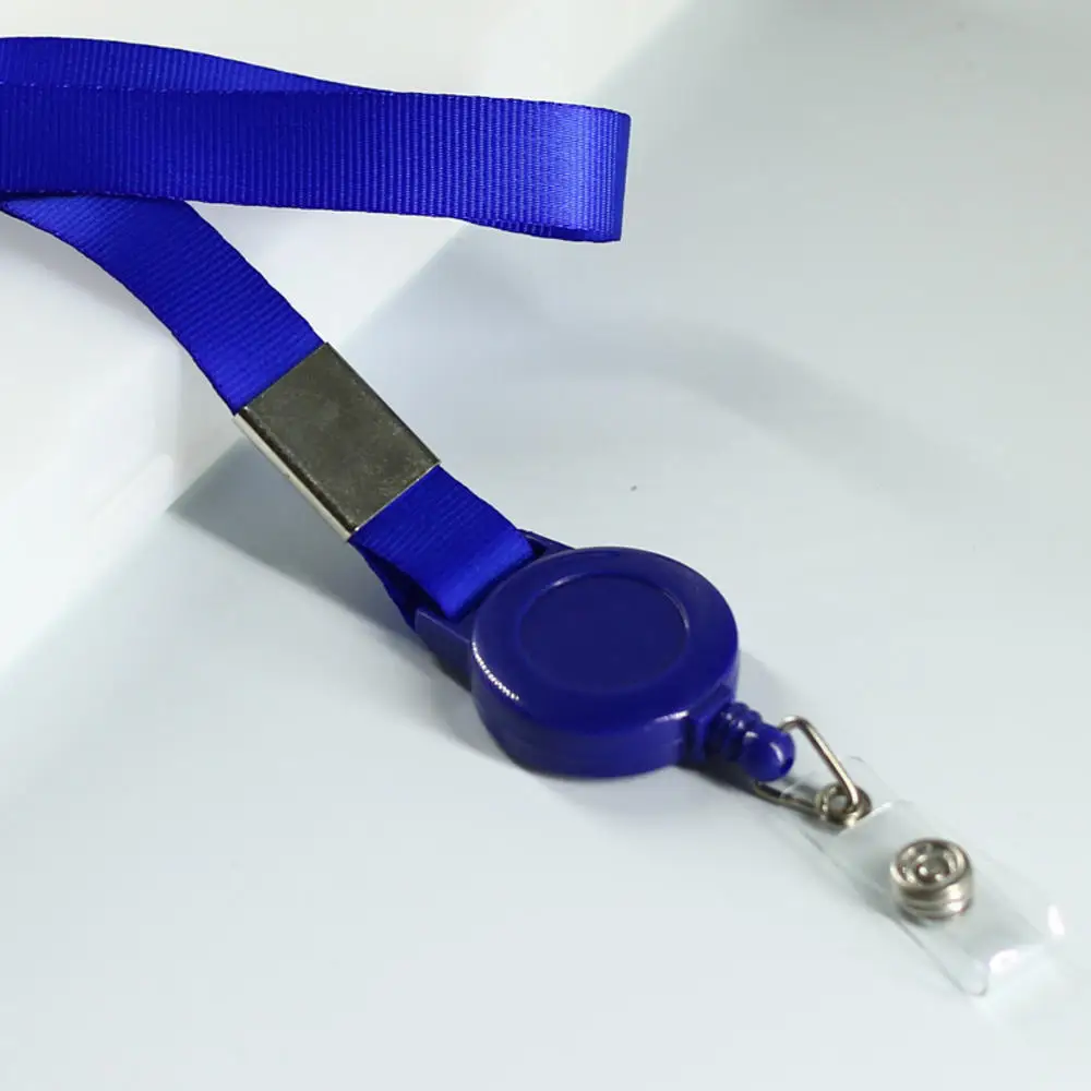 Retractable Lanyard Badge Holder with Keychain and Necklace Strap