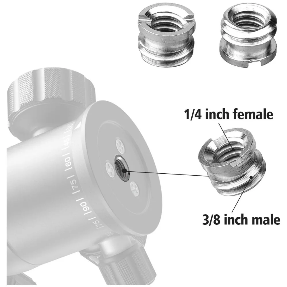 1/4&lsquo;&rsquo;3/8&lsquo;&rsquo; Male to Female Camera Screw Mount Set Converter Threaded Screws Adapter Flash Shoe Mount for Camera Tripod Monopod 1/4&lsquo;&rsquo;3/8&lsquo;&rsquo; Male to Female Camera Screw Mount Set Converter Threaded Screws Adapter Flash Shoe Mount for Camera Tripod Monopod camera screw mount screw mount adapter metal screw adapter camera mount bracket