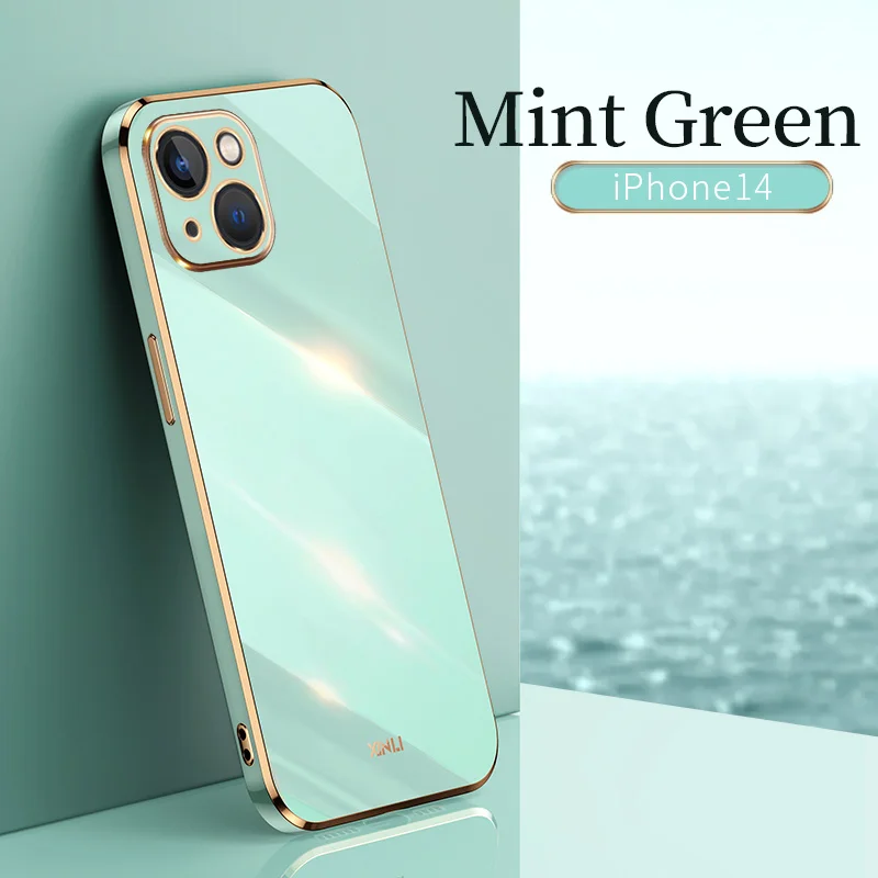 Luxury Plated Silicone Phone Case Cover