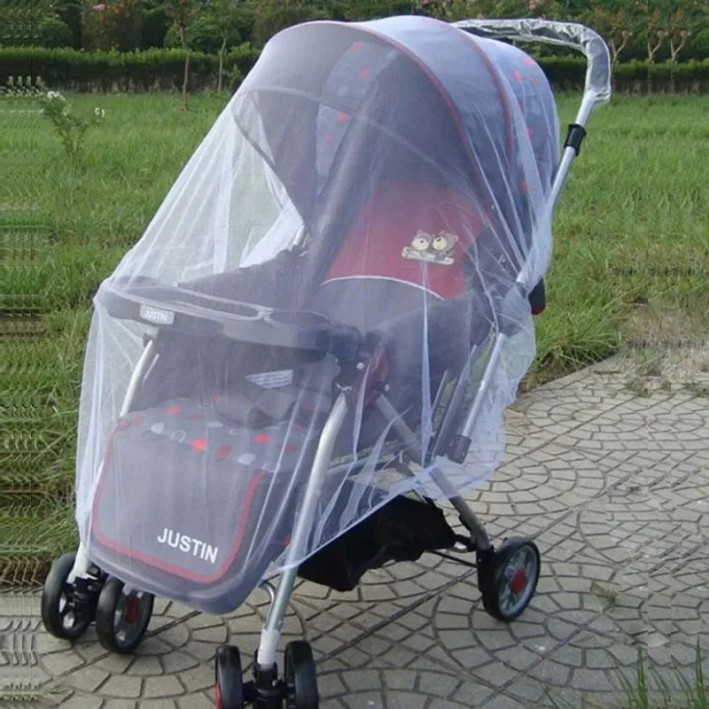 Baby Stroller Net Mosquito Net Pushchair Cart Insect Shield Mesh Safe Infants Protection Mesh Cover Baby Stroller Accessories