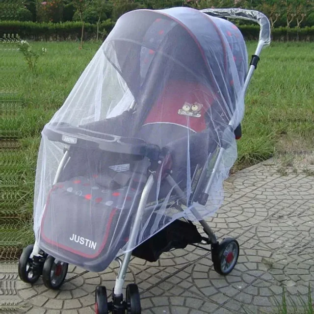 Baby Stroller Mosquito Net Pushchair Cart Insect Shield Net Mesh Safe Infants Protection Mesh Cover Baby Stroller Accessories 3